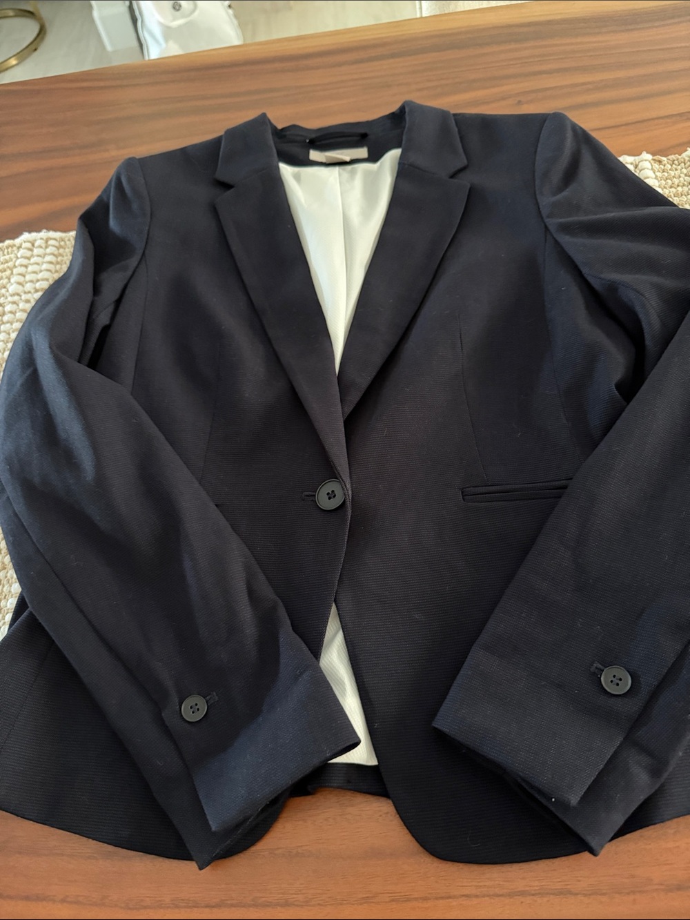 H&M Navy Single-Button Women's Blazer